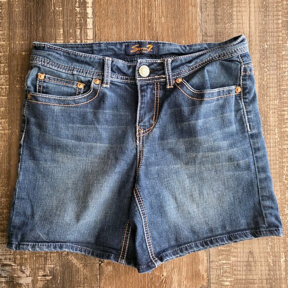Seven7 Pants - Seven7 Women's Blue Jean Shorts Size 6